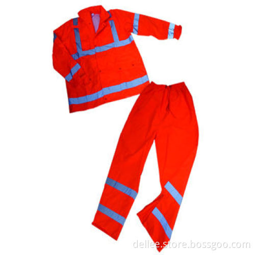 Safety Suit, Including Jacket and Pants, with Oxford and PU Coating, for Warning